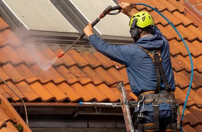 Démoussage et hydrofuge de toiture à Poivres